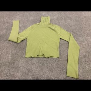 Forever 21 avocado green turtleneck sweater